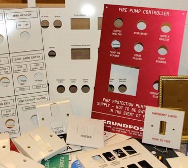 Control Panel Engraving